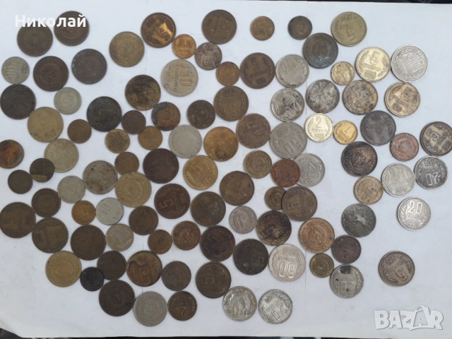лот от 100 броя БГ соц разменни монети.