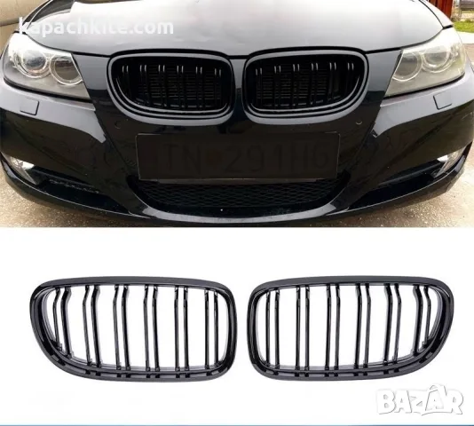 Черни Бъбреци за БМВ (BMW) E46, E60, E90, E91 – Черен Гланц (Пиано Лак), снимка 4 - Аксесоари и консумативи - 55591615