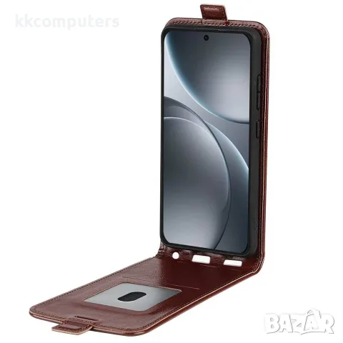 За OPPO Find X9 R64 Texture Вертикален Кожен Калъф със Слот за Карта и Скрийн Протектор – 4 цвята, снимка 6 - Калъфи, кейсове - 55362784