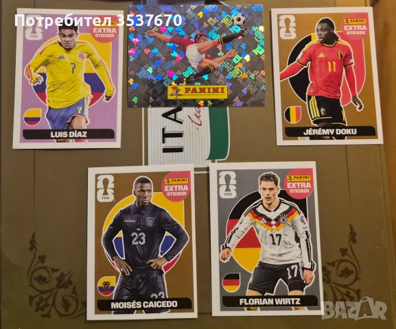 Panini Extra stickers Gold Silver Bronze