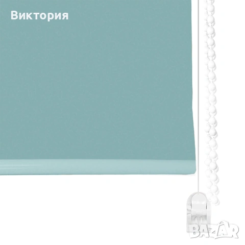 Вътрешна ролетна щора без пробиване 68 х 215см, тюркоаз, снимка 3 - Щори - 53982983