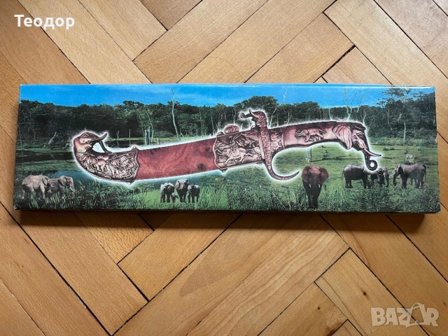 Нож с рисунки и украшения