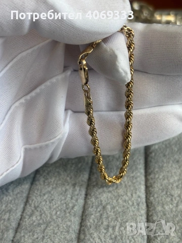 Златна гривна 14карата  2.9гр 16.5см