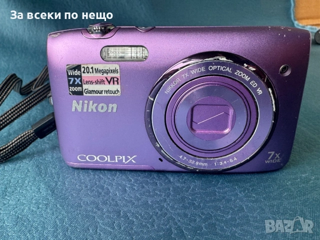 Цифров фотоапарат Nicon Coolpix S3500 ,  20.1MP , 7х оптичен зум, снимка 5 - Фотоапарати - 54503692