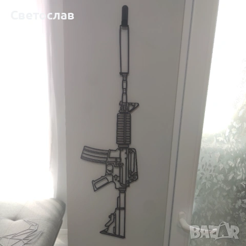 Метална картина M4A1-S от CS2/CS – 75см | Безплатна доставка, снимка 2 - Картини - 54660170