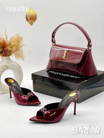 Yves Saint Laurent Нови Дамски YSL Чехли и Чанта Различни Цветове , снимка 2 - Чанти - 55252454