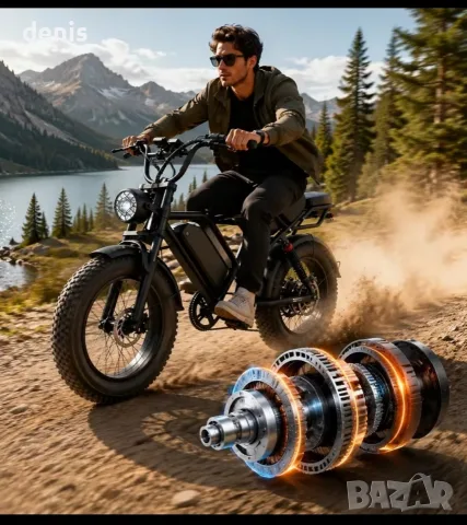 Електрически Велосипед HEADEER BK20 (750W, 48V 20Ah,50km/h) – Fat Bike 