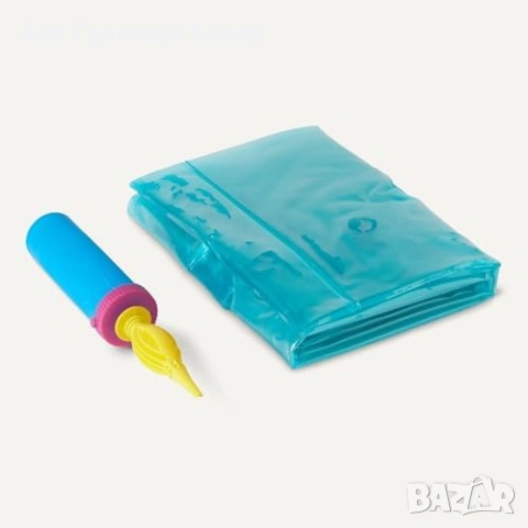 Нов Надуваем дюшек за басейн море плаж Amazon Basics син 154 x 80 см, снимка 3 - Водни спортове - 54465144