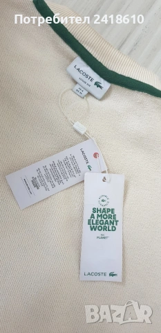 Lacoste Loose Fit Cotton Mens Size 4 - M НОВО! ОРИГИНАЛ! Мъжка Блуза!, снимка 5 - Блузи - 54886834
