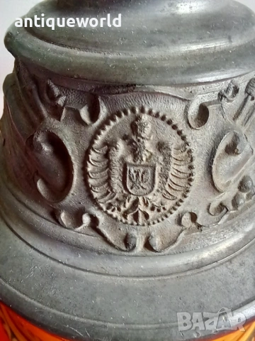 Рядка Голяма Военна Немска Халба с Литофан, 1903/1905г, снимка 10 - Антикварни и старинни предмети - 54634280