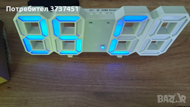 3D LED дигитален часовник, снимка 4 - Други стоки за дома - 55074421