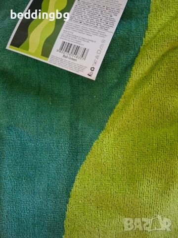 Плажна хавлия DILIOS Bali Green, 100% Памук, 90х170 см, снимка 2 - Хавлиени кърпи - 54420728