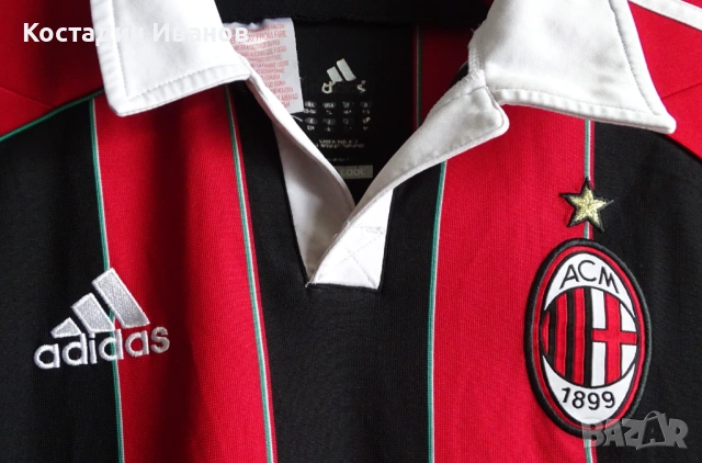 2012 AC Milan Adidas детска футболна тениска размер 176 Милан , снимка 4 - Тениски - 54739701
