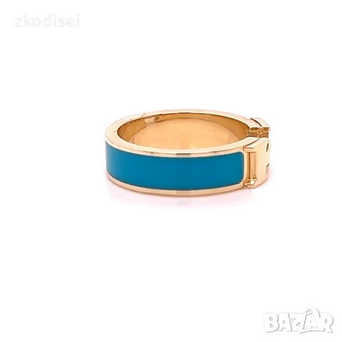 Златен дамски пръстен Hermes 2,65гр. размер:56 14кр. проба:585 модел:22453-6, снимка 2 - Пръстени - 55434471
