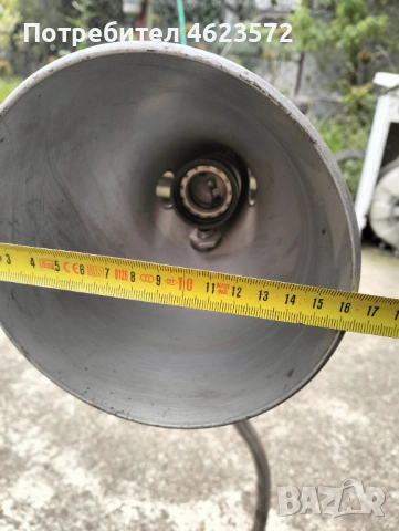 Стара индустриална лампа, снимка 4 - Антикварни и старинни предмети - 54352674