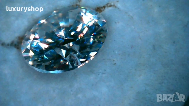 Диамант, Moissanite Brilliance, със сертификат, гравиран номер на камъка - 25 евро - 1 карат, снимка 2 - Пръстени - 55082787