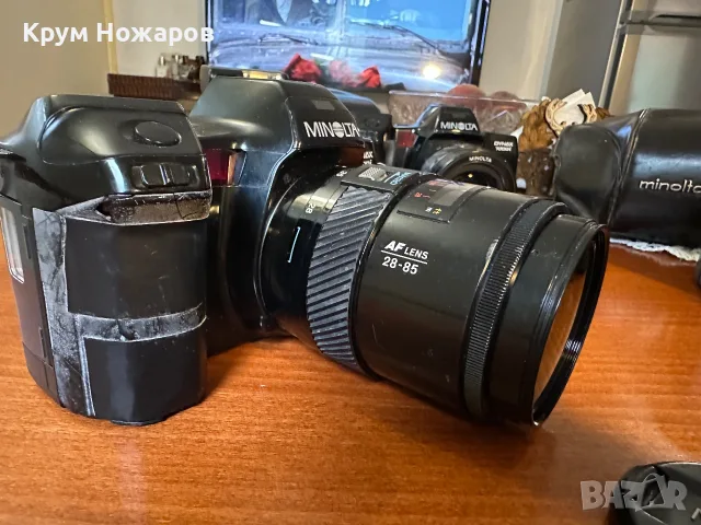 Продавам Minolta DYNAX 7000i с обектив- Minolta. Zoom. AF. 28-85 mm. 1:3.5(22)-4.5  ф55mm  , снимка 10 - Фотоапарати - 55353506