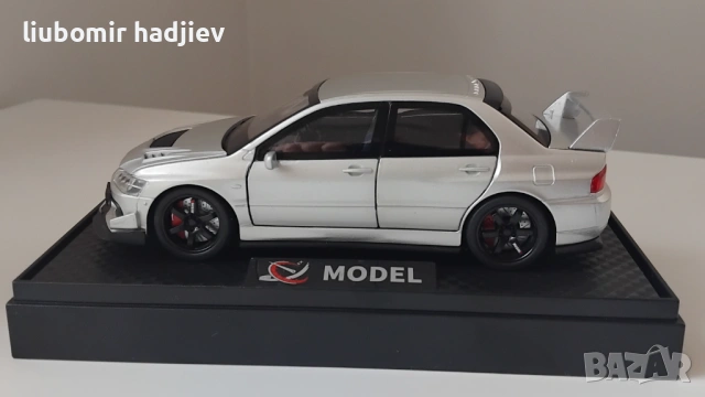 Метална количка Mitsubishi EVO, снимка 4 - Коли, камиони, мотори, писти - 54368060