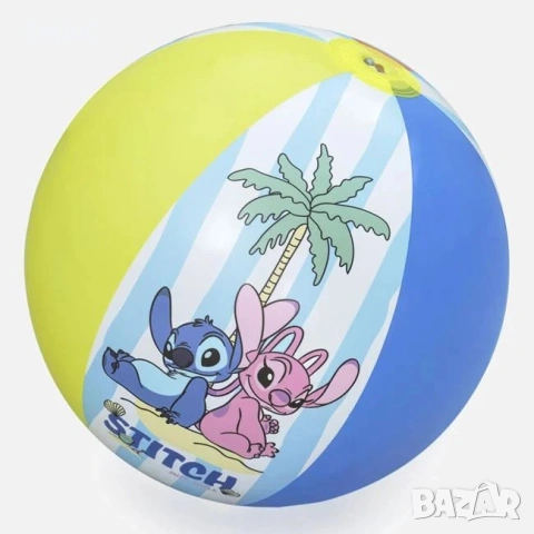 Надуваема плажна топка Stitch & Angel Ø51cm - Bestway_1261369, снимка 4 - Надуваеми играчки - 54438543