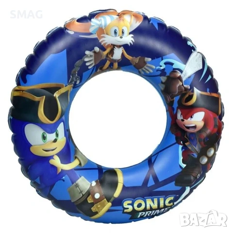 Надуваем пояс за плуване Sonic, син Ø51 см (3-6 години)_1234666