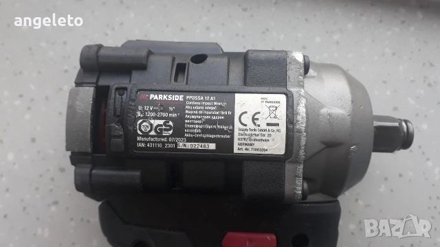 Гайковерт Parkside Performance 12v, снимка 5 - Други инструменти - 55060284