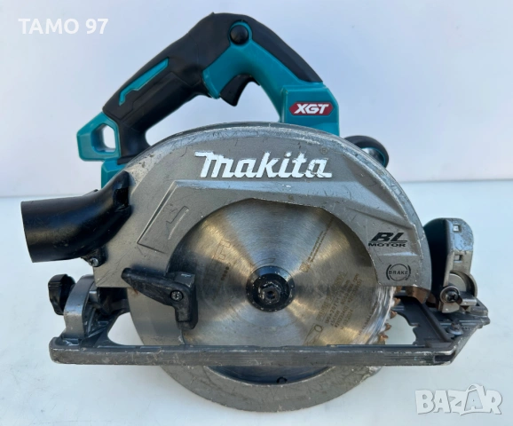 Makita HS 004G - Безчетков мощен ръчен циркуляр 2x40V 4.0Ah, снимка 2 - Триони и циркуляри - 54139721