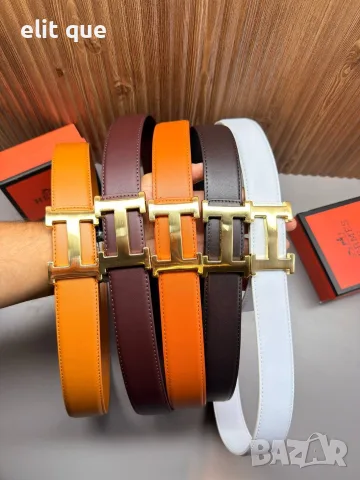колани от естествена кожа в кутия Gucci Louis Vuitton hermes , снимка 6 - Колани - 55494337