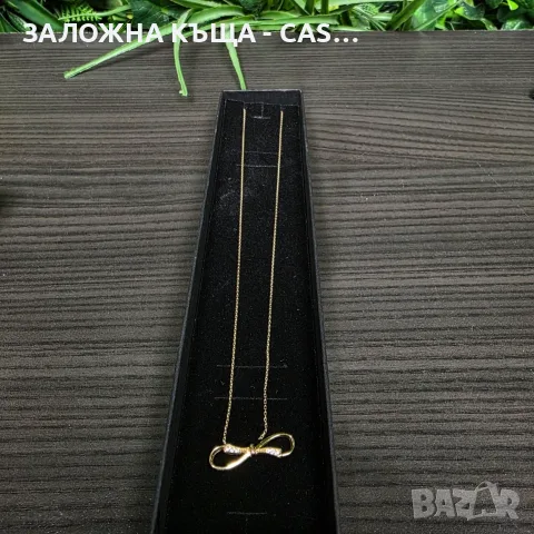 Златен синджир с висулка "Безкрайност" 14K – 1.81 г, снимка 3 - Колиета, медальони, синджири - 55430777