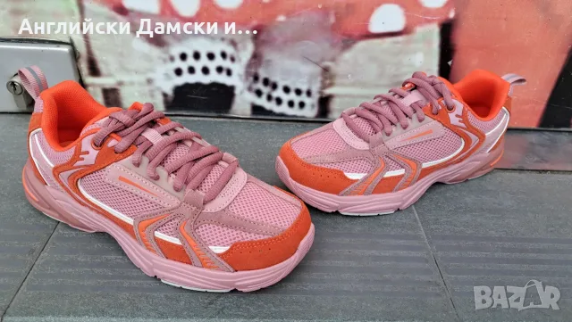 Английски дамски маратонки с естествена кожа-Clarks, снимка 6 - Маратонки - 55327949
