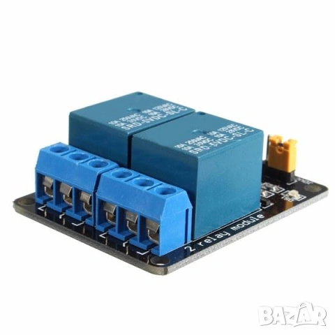 2 канален релеен модул на 5V With Optocoupler Protection