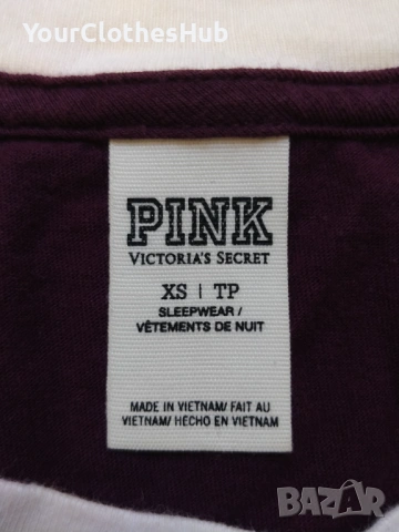 PINK Victoria's Secret XS size Дамска тениска, снимка 3 - Тениски - 54438014