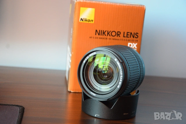 Обектив Nikon AF-S DX NIKKOR 18-140mm f3.5-5.6G ED VR, снимка 5 - Обективи и филтри - 54976371