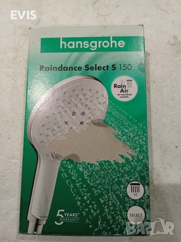 Ръчен душ Hansgrohe Raindance Select S 150 (Внос от Германия) , снимка 3 - Други стоки за дома - 54050966