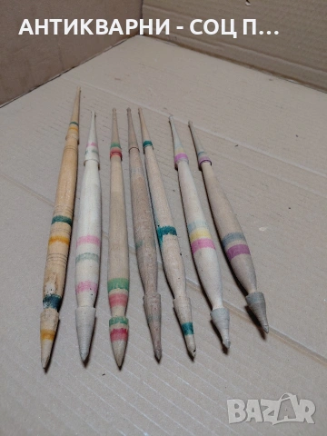 Комплект Соц Стари Вретена За Прежда. НОМЕР 1653.