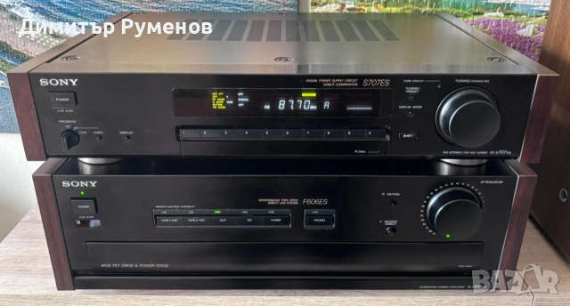 Сет усилвател с тунер Sony TA-F606ES / ST-S707ES, снимка 2 - Ресийвъри, усилватели, смесителни пултове - 54006609