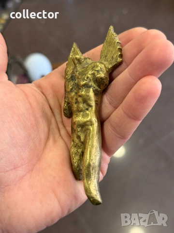 Бронзова пластика - ангел / икар. №8087, снимка 4 - Антикварни и старинни предмети - 54090001