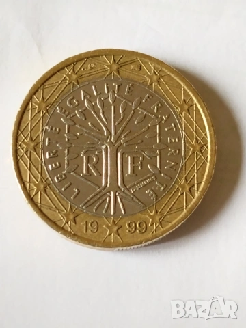 Френска монета от 1 евро 