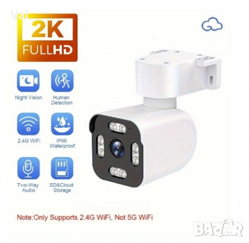 IP камера, Autodiag, 3MP, нощно виждане, двупосочно аудио, 360° въртене, снимка 5 - IP камери - 55163860