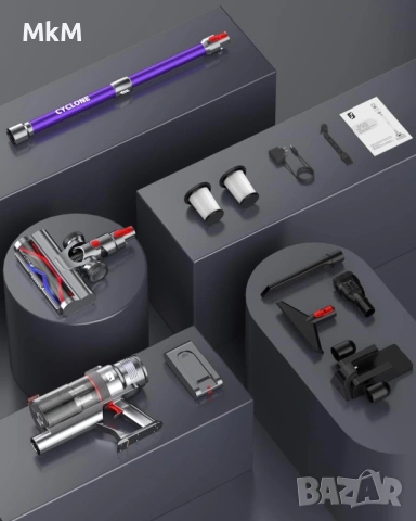 580W мощна вертикална безжична прахосмукачка Aujun J10. , снимка 3 - Прахосмукачки - 54055216