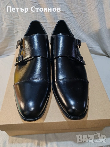 Мъжки официални обувки от естествена кожа Stacy Adams №48, снимка 4 - Официални обувки - 54215756