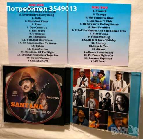 CD / ЦД компакт дискве - SANTANA  [2 CD] двойни дискове, снимка 15 - CD дискове - 54887956
