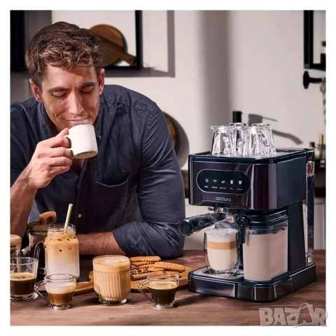 полуавтоматична еспресо машина Cecotec Power Espresso 20 Coldbrew, снимка 2 - Кафемашини - 55193285