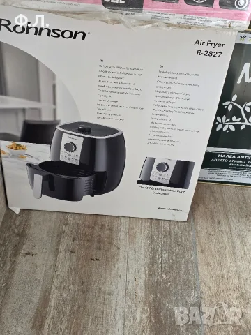 НОВ неразопакован Rhonson R 2837 Air Fryer, снимка 3 - Мултикукъри - 55509143