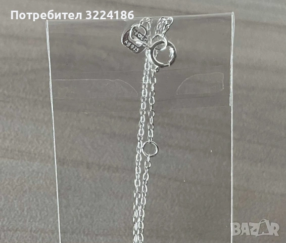 НОВО! Елегантно сребърно колие 925 Сърце и Безкрайност, снимка 3 - Колиета, медальони, синджири - 54239988