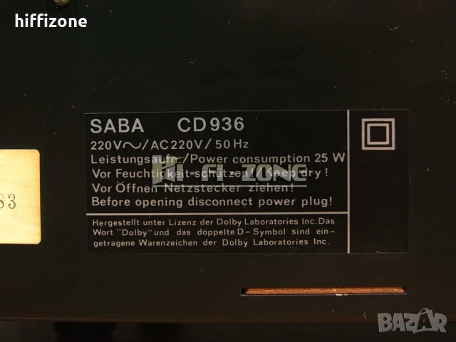 ДЕК  Saba cd 936 , снимка 7 - Декове - 54273803