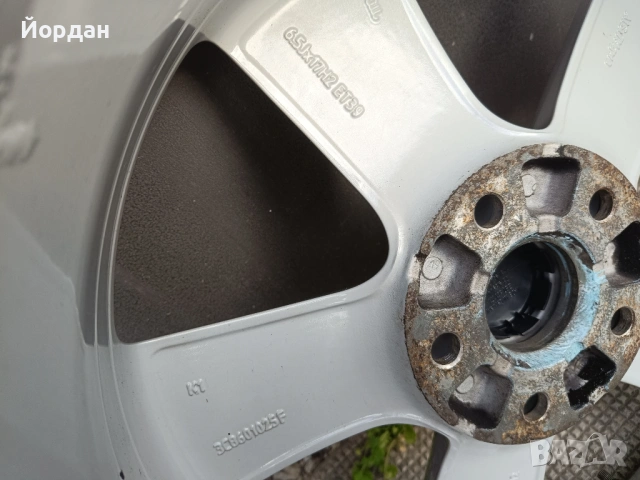 ОРИГИНАЛНИ джанти 17 ' цола 5x112 ФОЛКСВАГЕН / Volkswagen 57,1 ET39, снимка 12 - Гуми и джанти - 54568727