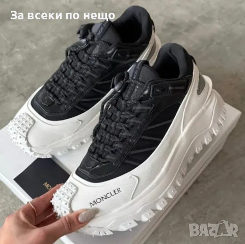 Moncler "Black/White" Унисекс👟Мъжки Маратонки👟Дамски Спортни Обувки Код ch69