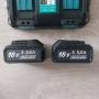 Комплект Двойно Бързо Зарядно DC18RD + 2 бр. Усилени Батерии 18V 5.5Ah (Съвместими с Makita LXT), снимка 3