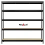 Метален стелаж Regalux 265 - 180х180х40, 5 рафта, цвят антрацит , снимка 3