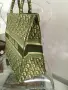 Christian Dior Large Oblique Book Tote in Green чанта, снимка 3